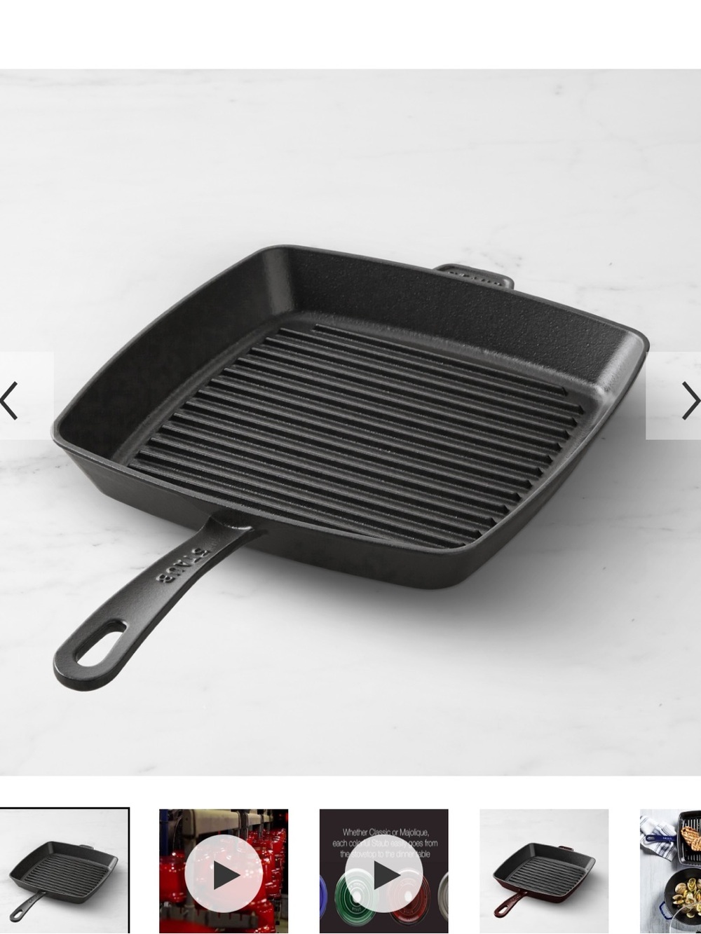 Staub Enameled Cast Iron Grill Pan